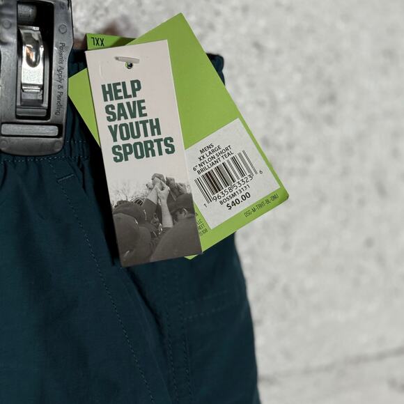 DSG Men's 6” Nylon Lifestyle Shorts, Brilliant Teal XXL - Picture 8 of 10